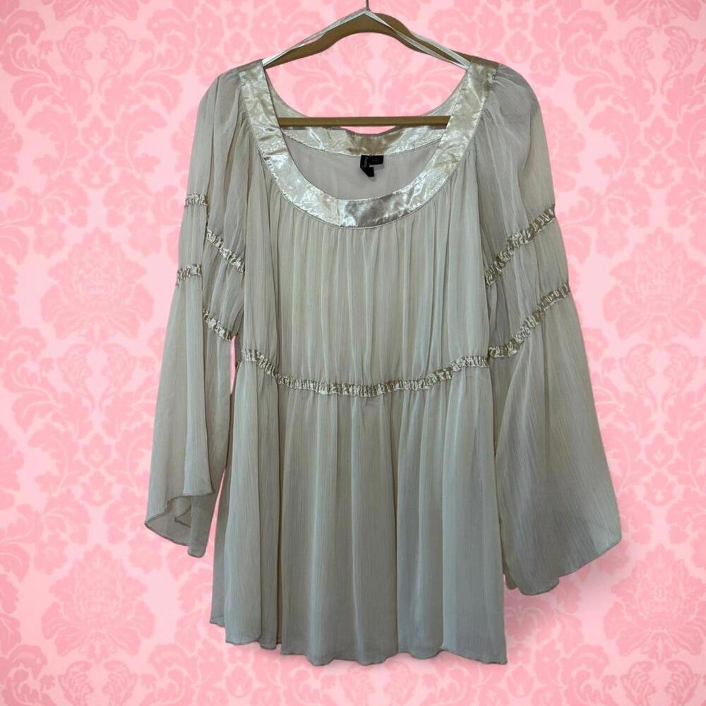 ✨ CHAMPAGNE PEASANT BLOUSE - RENAISSANCE PRINCESS VIBES ✨